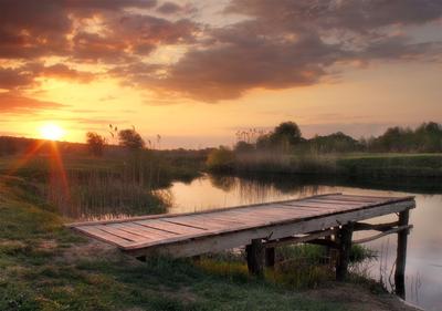 Картина Пейзаж маслом \"Встречая рассвет на реке\" 60x90 AR200802 купить в  Москве