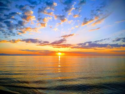 Рассвет над Эгейским морем. | Пикабу