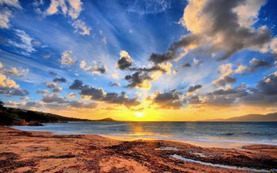 Красивый Восход Солнца Над Морем Стоковые Фотографии | FreeImages