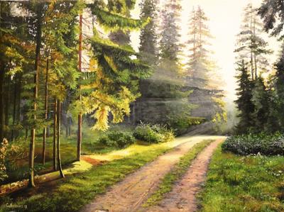 Бесплатное изображение: Рассвет, лес, туман, дерево, пейзаж, туман,  Солнечный свет, тень