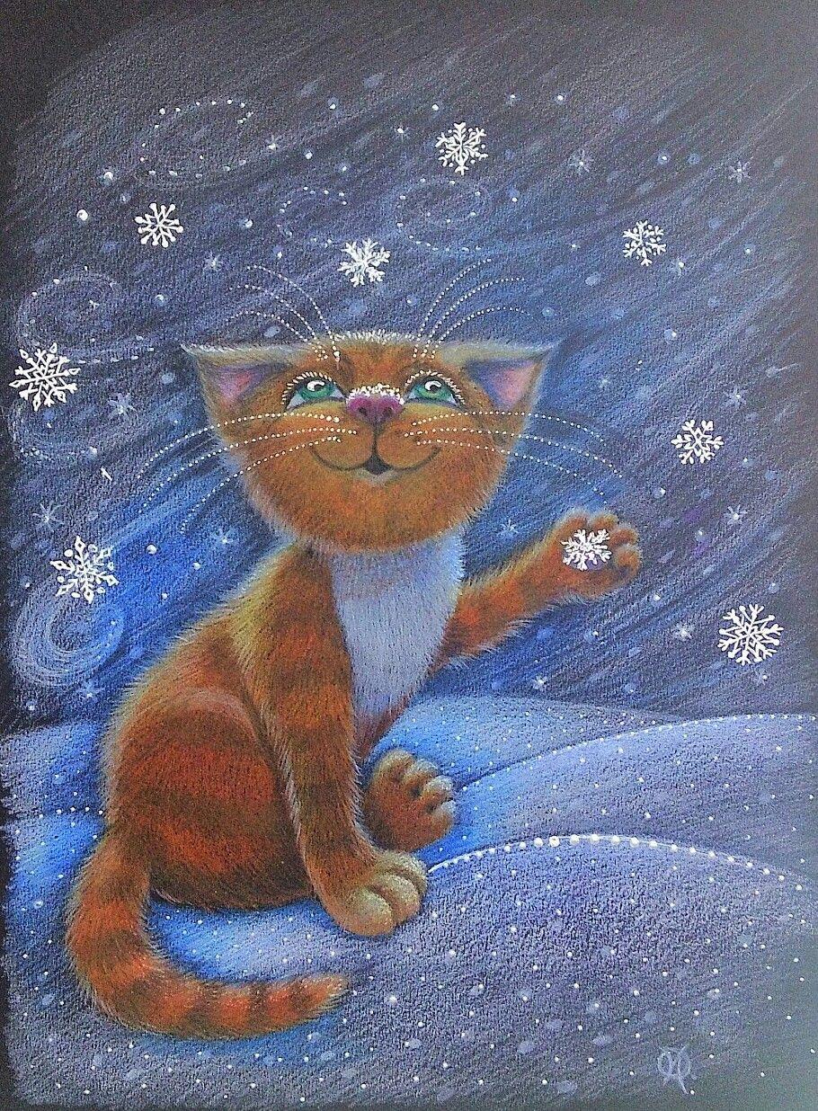 Рисунок на тему зима | Painting, Art