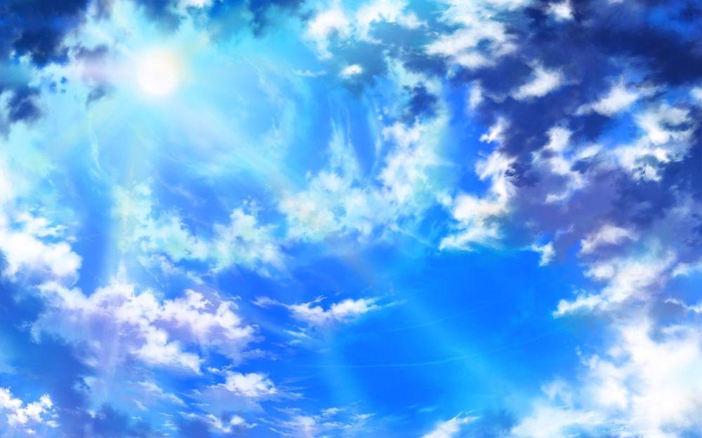 Голубое небо и солнце, натуральный, Голубое небо, природа фон картинки и  Фото для бесплатной загрузки