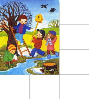 Сюжетные картинки о весне для детей в детском садике
