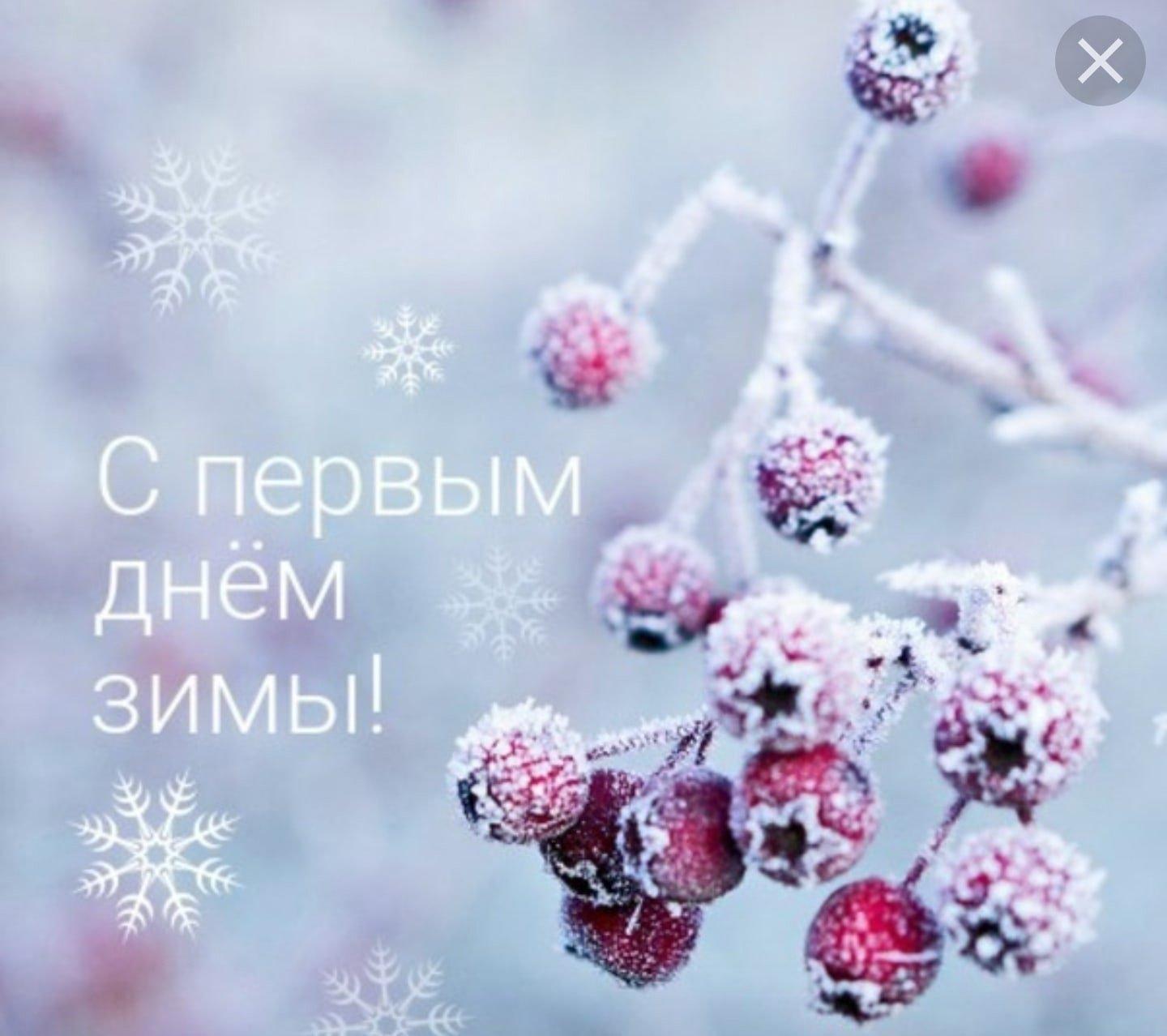 Открытка с Первым Днём Зимы, с пожеланием • Аудио от Путина, голосовые,  музыкальные