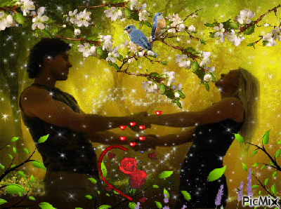 Весна любви - Бесплатный анимированный гифка - PicMix
