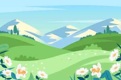 Весна природа: векторные изображения и иллюстрации, которые можно скачать  бесплатно | Freepik