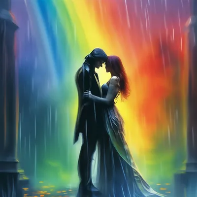 Жаркие поцелуи влюбленной парочки под проливным дождем заставили ростовчан  поверить в любовь