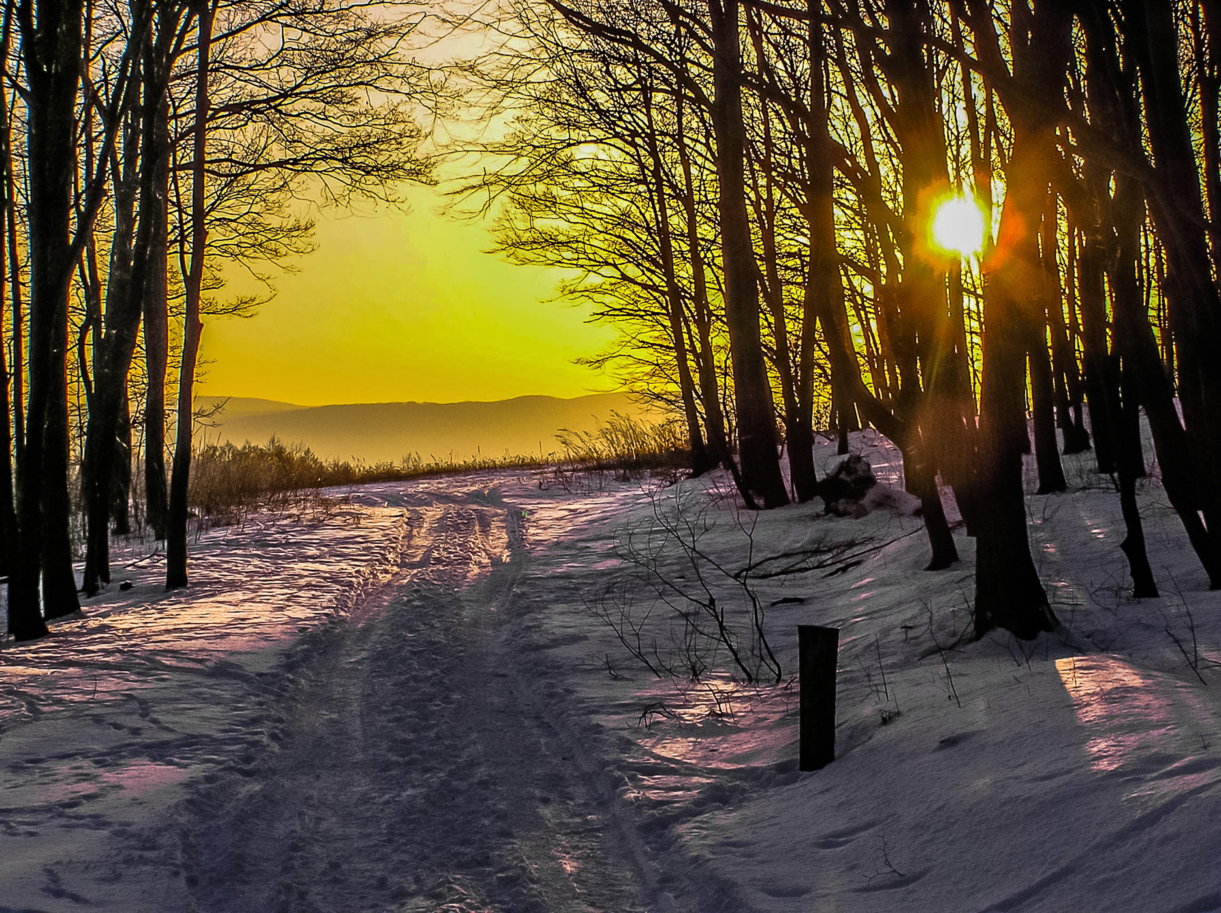 Зимний Восход солнца - 84 фото