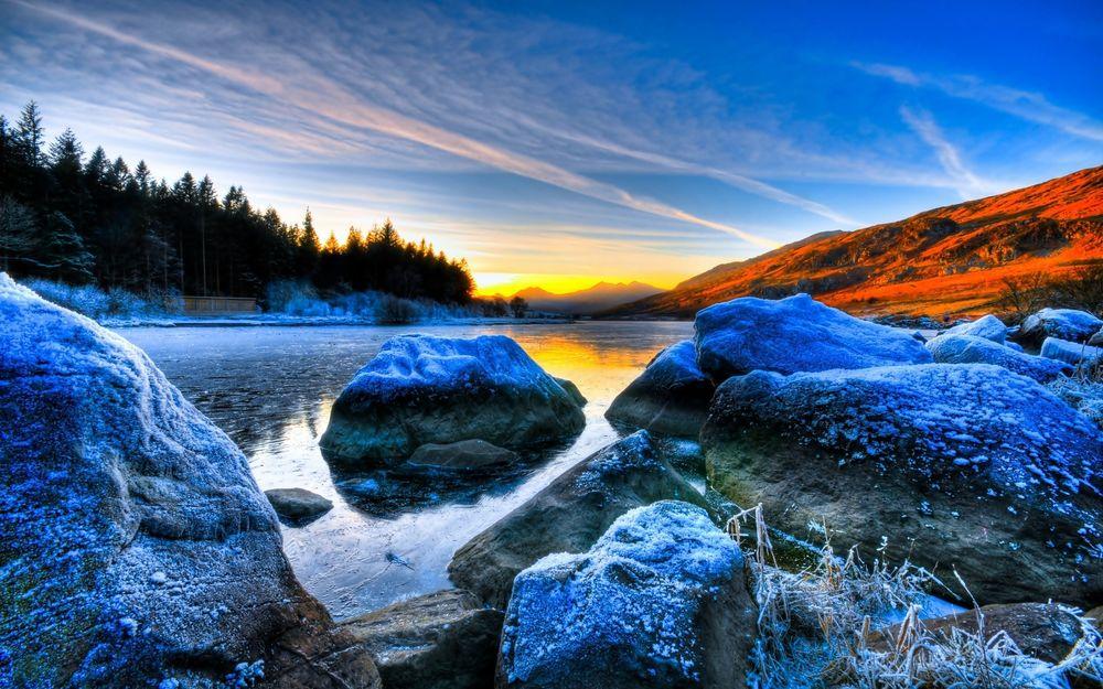 Восход солнца Зима Природа Лес Горный пейзаж, Стоковые видеоматериалы  Включая: зима и лес - Envato Elements