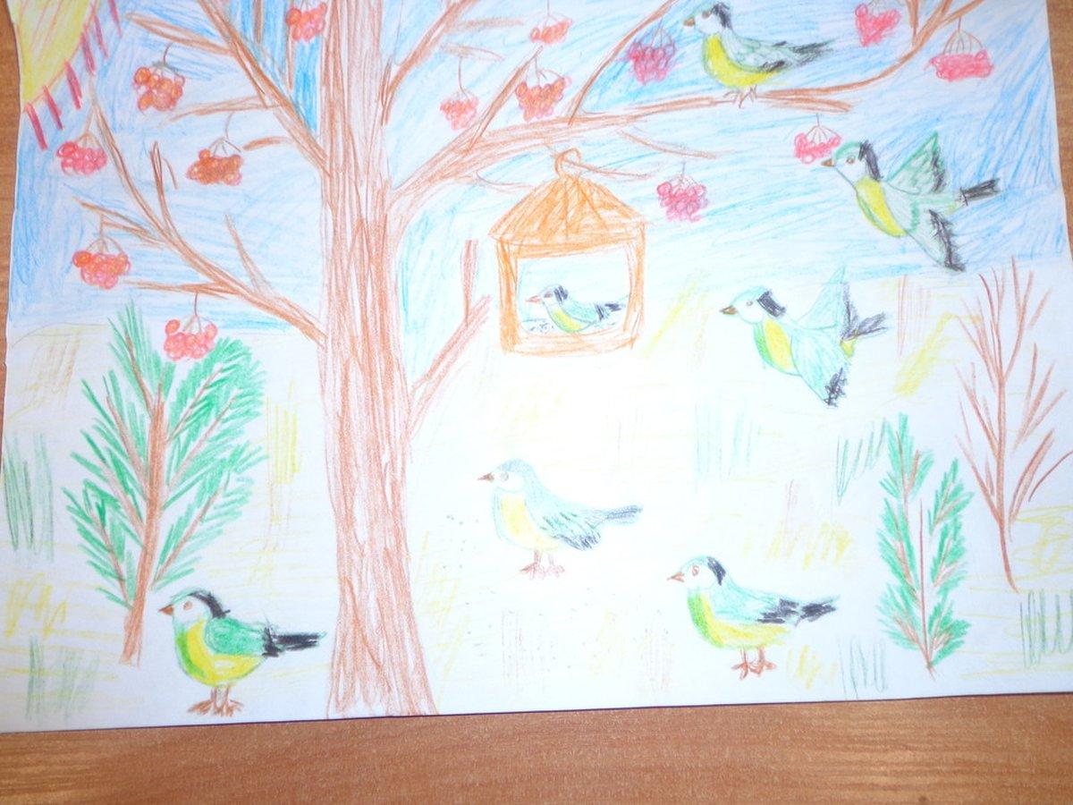 Рисунок зимующих птиц раскраска (43 фото) » рисунки для срисовки на  Газ-квас.ком