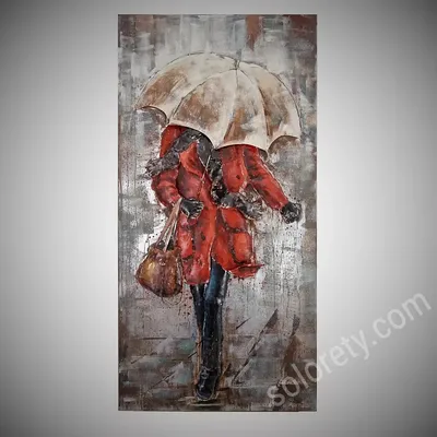Женщина Под Дождем — стоковые фотографии и другие картинки Дождь - Дождь,  Зонт, Пляж - iStock