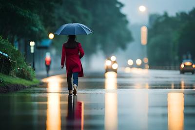 Мужчина И Женщина Ходят Под Дождем — стоковые фотографии и другие картинки  Дождь - Дождь, Зонт, Мужчины - iStock