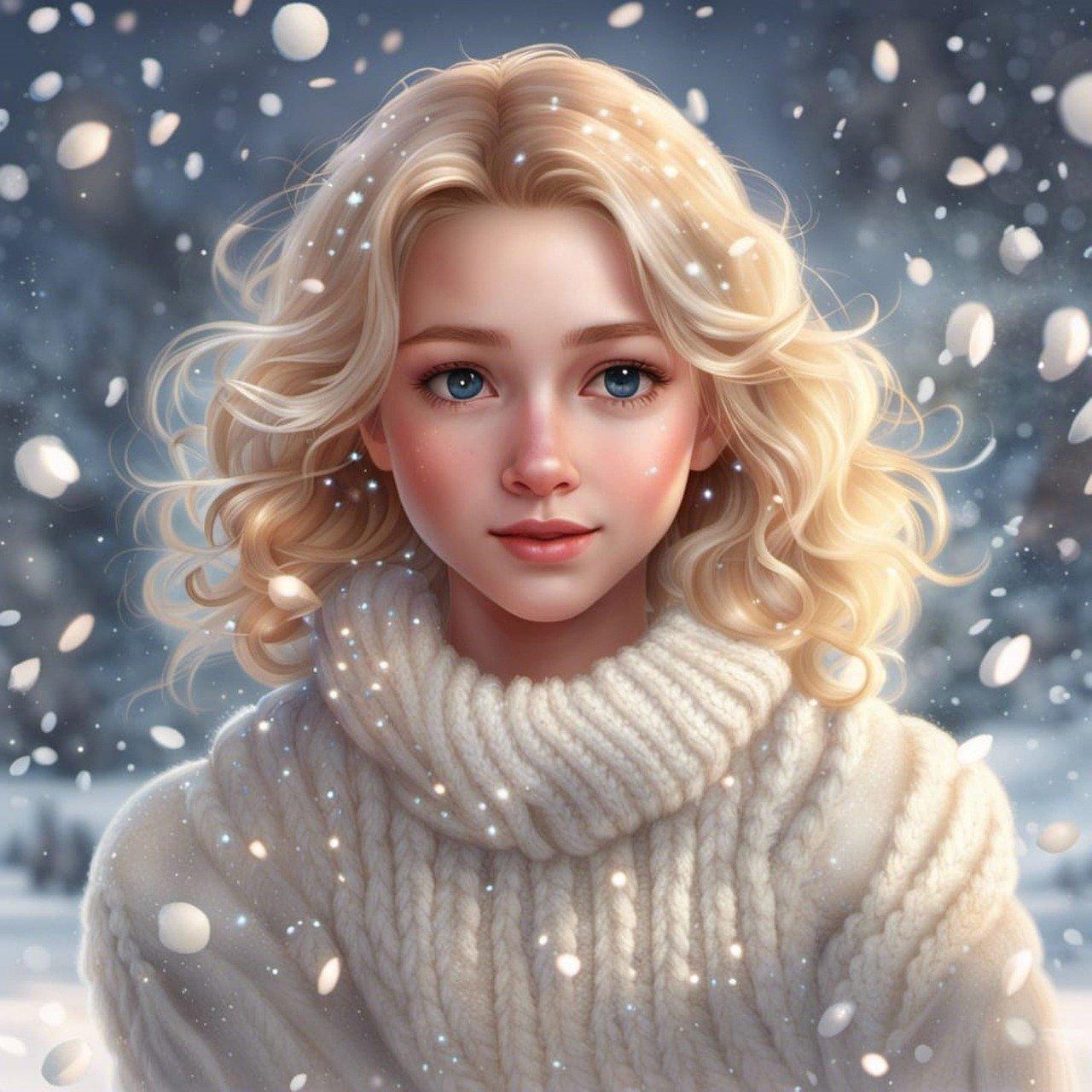 Созданный Ии Женщина Зима - Бесплатное изображение на Pixabay - Pixabay