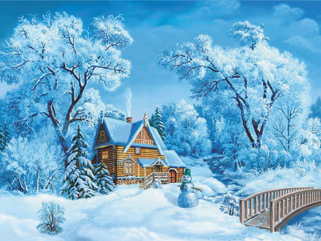 Домик в лесу снег зимняя иллюстрация АКВАРЕЛЬЮ | Winter Watercolor  Illustration - YouTube