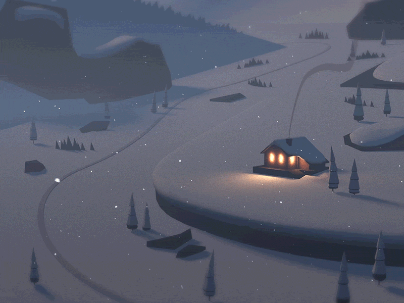 Зимняя свежесть - Зима - Повседневная анимация - Анимация - SuperGif