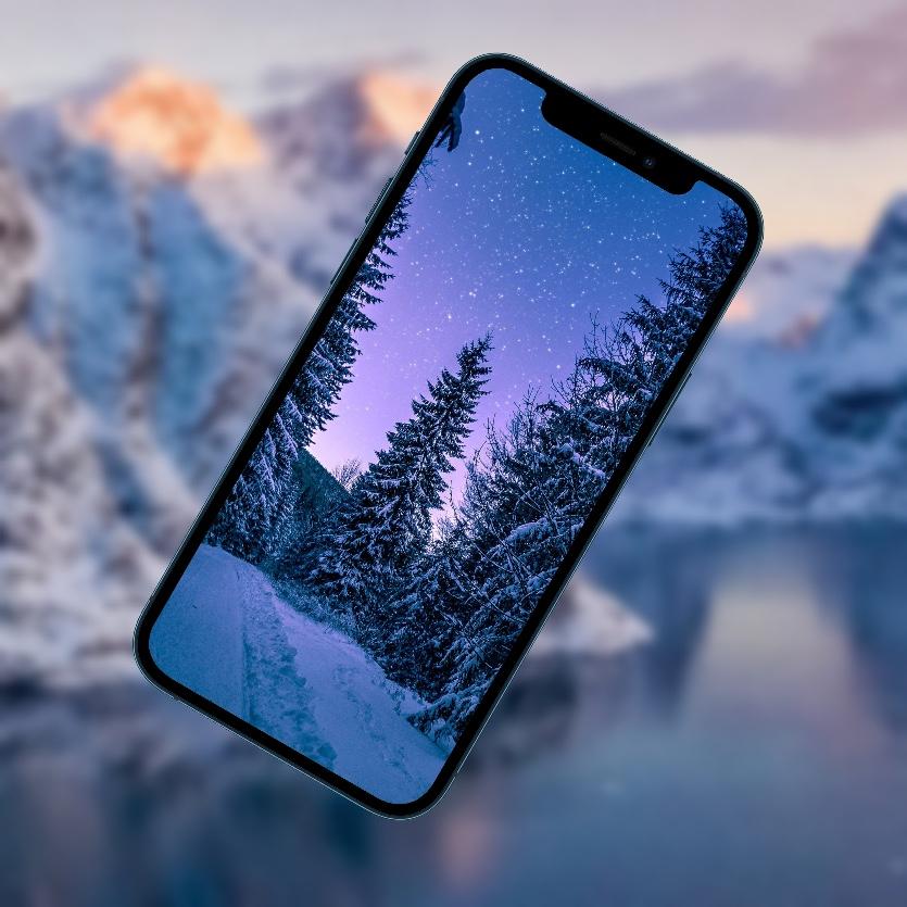 IPhone Winter, Snow, Trees, Sunset - Закат Зимой Поле - , Beautiful Winter  iPhone HD phone wallpaper | Pxfuel