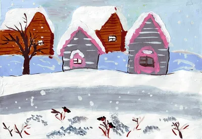 Рисунки на тему зима карандашом легкие и красивые (49 фото) » рисунки для  срисовки на Газ-квас.ком