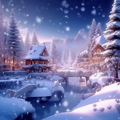 Зимняя сказка, магия зимы, кристаллы…» — создано в Шедевруме