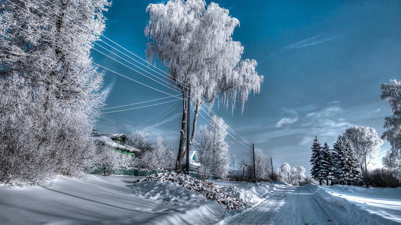 Зима в России | Пикабу