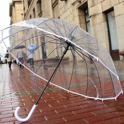 Прозрачный зонт трость от дождя купить в Санкт-Петербурге